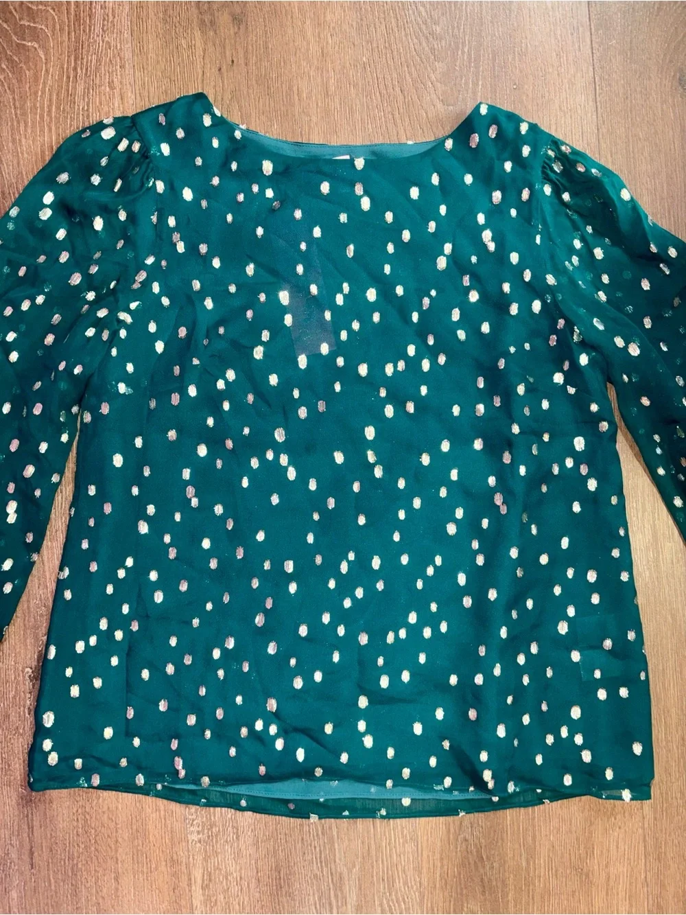 Lilly Pulitzer ladies green silk Idina long sleeve blouse NWT! MSRP $178!